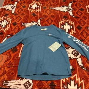 Magellan Outdoors Teal Long Sleeve Kids Tee